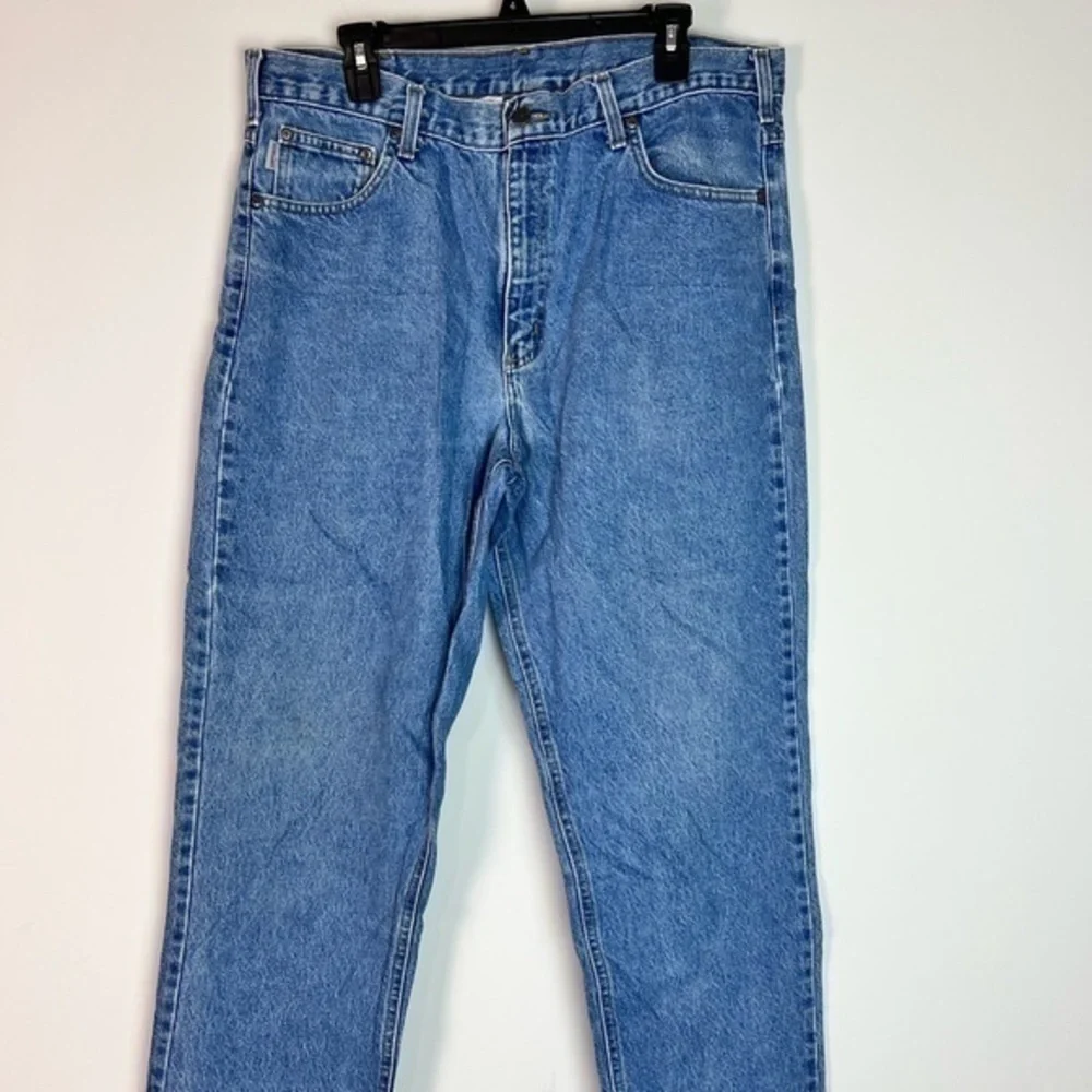 Carhartt mens size 38x32 relaxed fit blue jean - Picture 2 of 10
